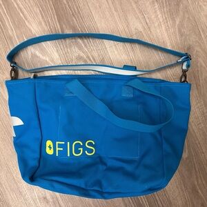 Like New Figs Vibrant Blue Tote Bag Teal